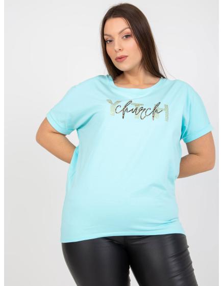 Női póló plus size ASHLYN menta