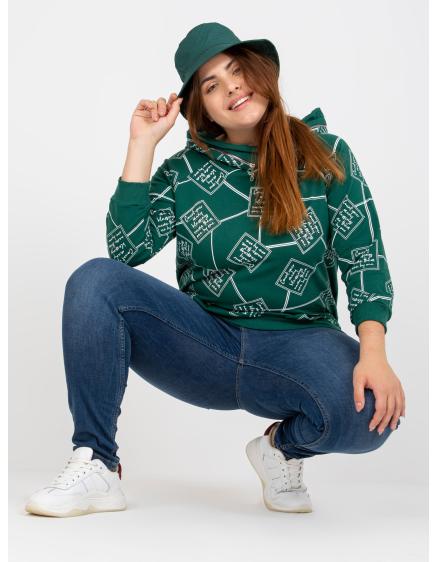 Dámska mikina plus size DIANN green