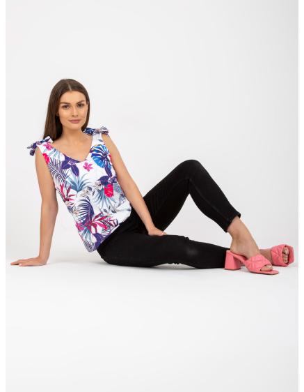 Dámsky top bez ramienok RUE PARIS white