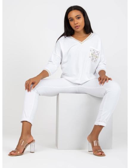 JANNA plus size blúz fehér