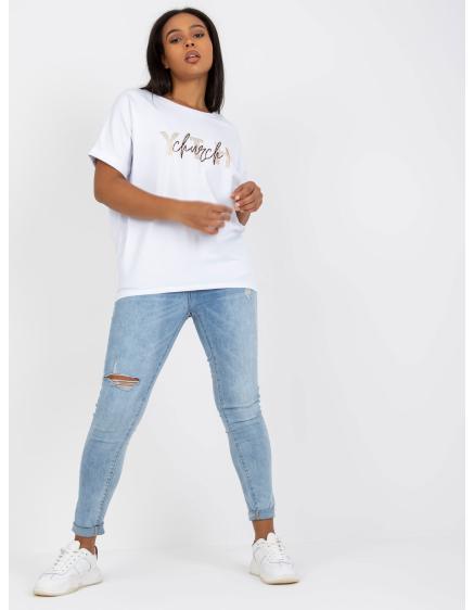 Női plus size póló BINE fehér