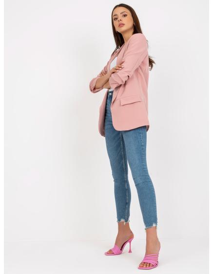 Női elegáns kabát ADELA világos rózsaszín