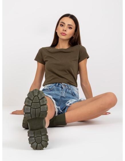 Dámské tričko s kulatým výstřihem FOREST khaki