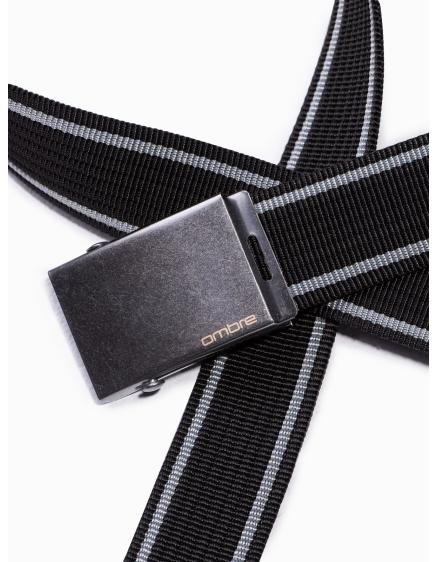 Pánsky žínený pás DEVON čierny