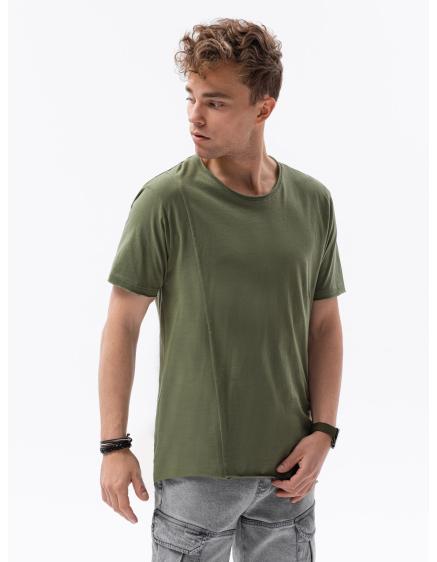 Férfi sima póló TOBY khaki