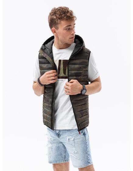 Férfi steppelt mellény DOUG camo