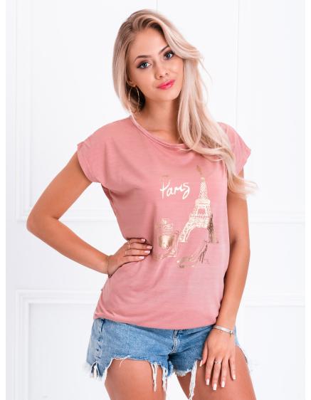 Női póló nyomtatott ANGELL pink