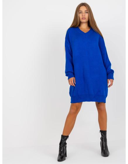 Dámske šaty oversize RUE PARIS kobaltové