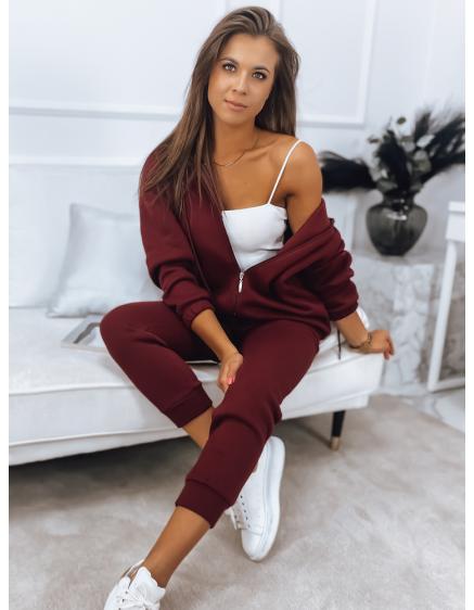 Dámská tepláková souprava AMILIA PREMIUM burgundy