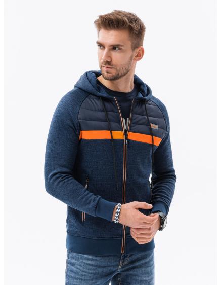 Pánska mikina na zips ALBARIC navy