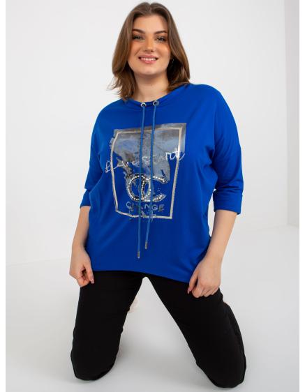 Dámská halenka plus size ONDA tmavě modrá