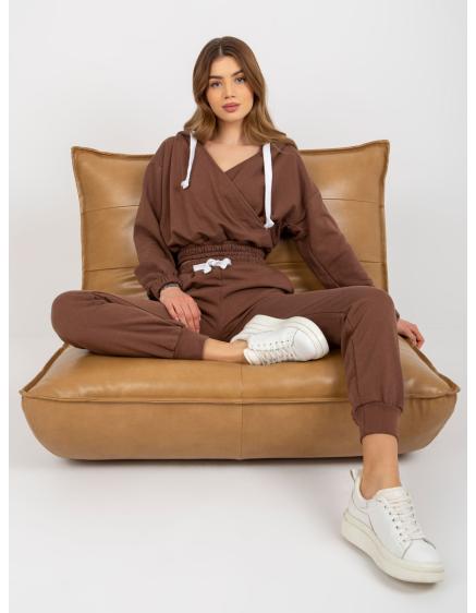 Női alap szett pulóverrel JACALYN barna