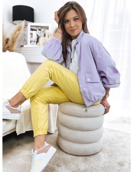 Dámska bunda oversize GRACEFUL fialová