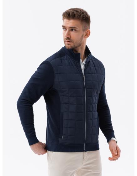 Pánska bunda V1 OM-JANP-0103 tmavo modrá