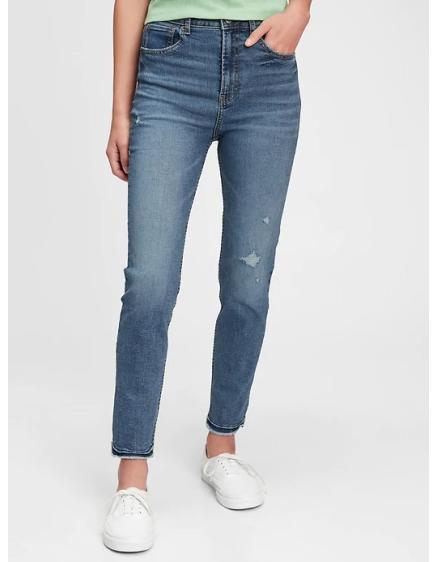 Tini farmernadrág magasított skinny stretch