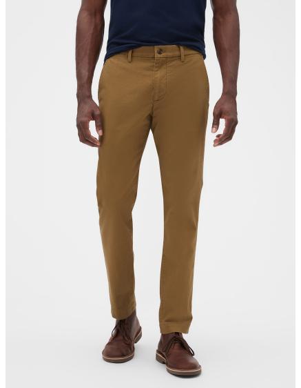 Nohavice essential khaki skinny fit GapFlex