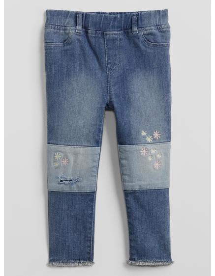 Dětské džíny patch leggings stretch