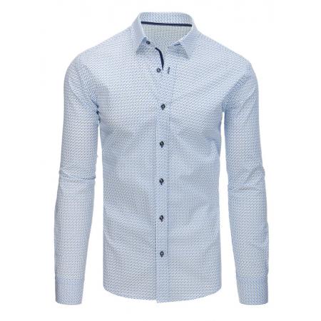 Pánska STYLE košeľa elegantná sa vzormi biela