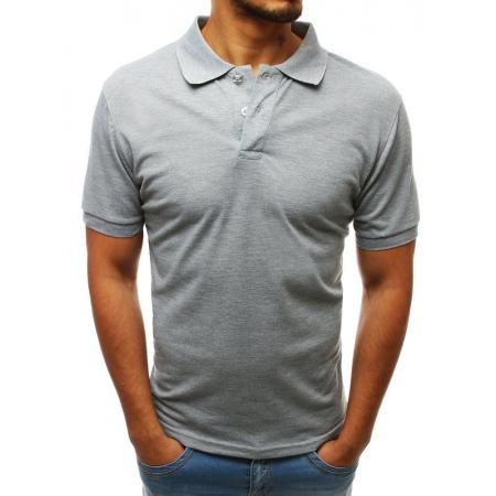 Mens polo világosszürke