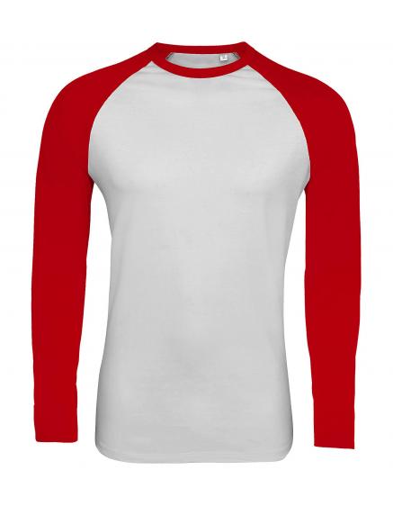 SOL'S FUNKY LSL White / Red