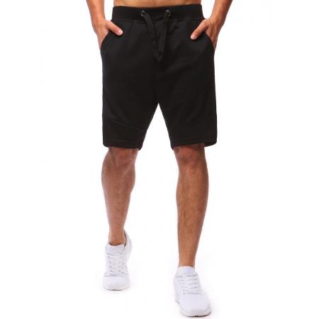 Pánske teplákové kraťasy čierne STYLE