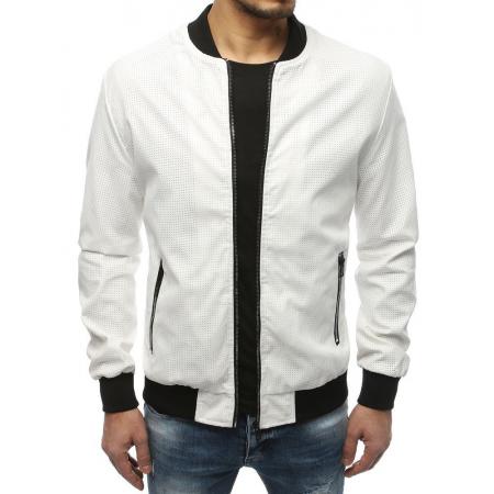 Pánska bunda bomber jacket biela TX3186