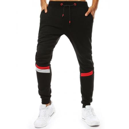 Pánske nohavice tepláky jogger čierne