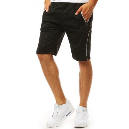 Pánske teplákové SHORT kraťasy čierne