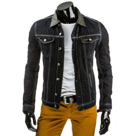Pánská stylová jeansová (džínová) bunda