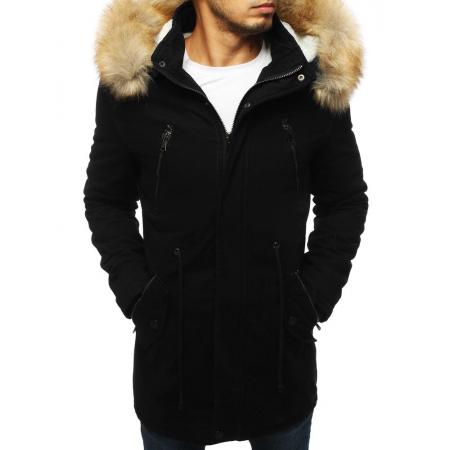 Pánská STYLE bunda parka zimní - zateplená černá