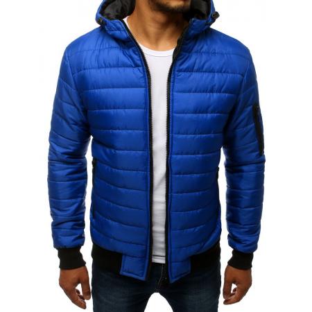 Pánska SPRING bunda prešívaná bomber jacket modrá