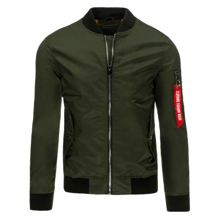 Pánska bunda bomber zelená