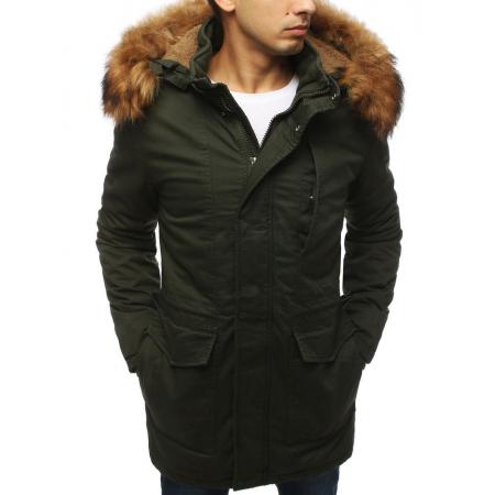 Pánska bunda parka zimná khaki TX3059