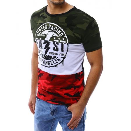Pánske tričko t-shirt s potlačou zelenej RX4220