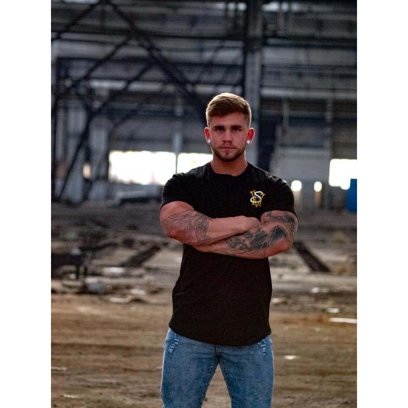 Pánské černé tričko s potiskem Mafia Store