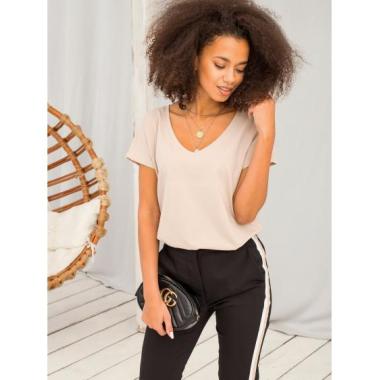 Női póló EMORY világosbarna