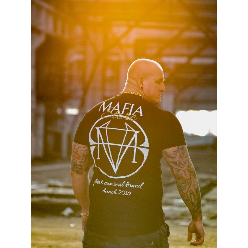 Pánské černé tričko s potiskem Mafia Store