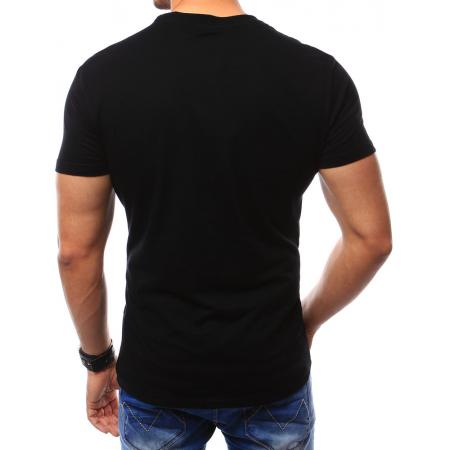 Pánské tričko s potiskem černé