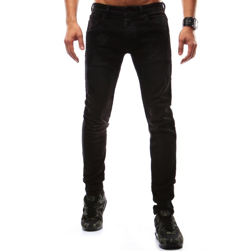 Pánské jeansové kalhoty  černé
