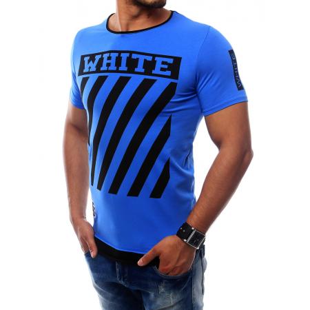 Pánské tričko STYLE s potiskem modré