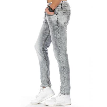 Pánské módní jeansové kalhoty šedé