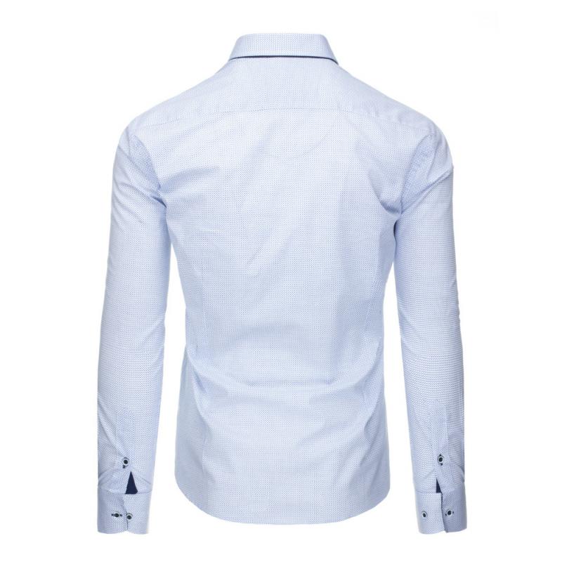 Pánská stylová košile bílá s dlouhým rukávemslim fit