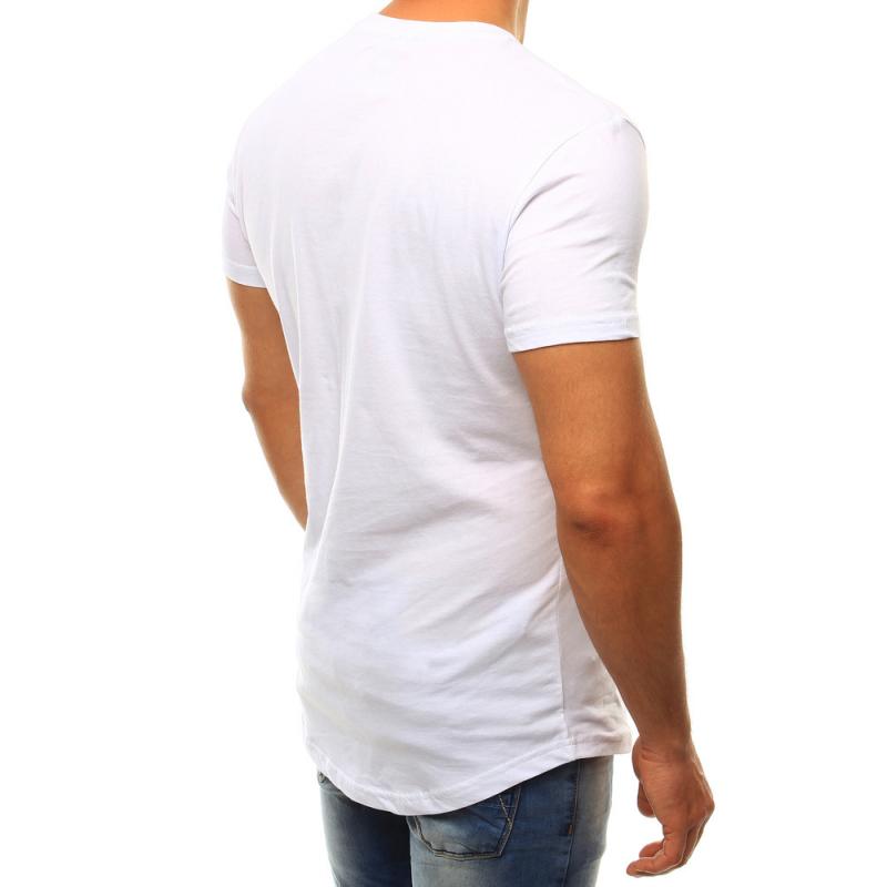 Pánské tričko s potiskem bílé