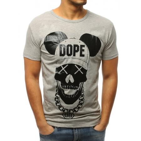 Pánska tričko MODERN s potlačou šedej