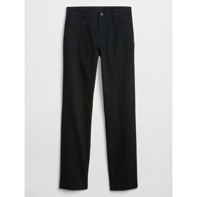 Nadrág alapvető khaki egyenes szabású GapFlex nadrág