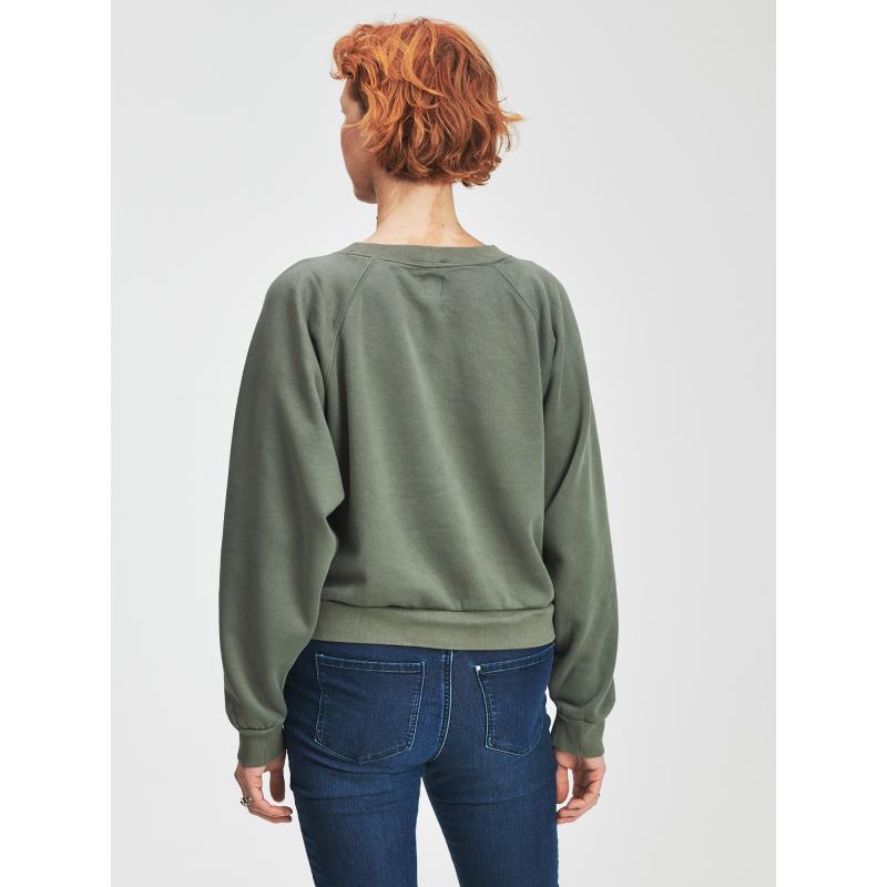 Vintage puha crop pulóver