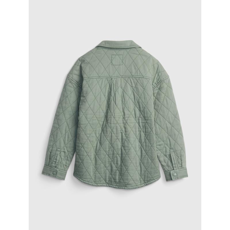 Detská prešívaná košeľová bunda