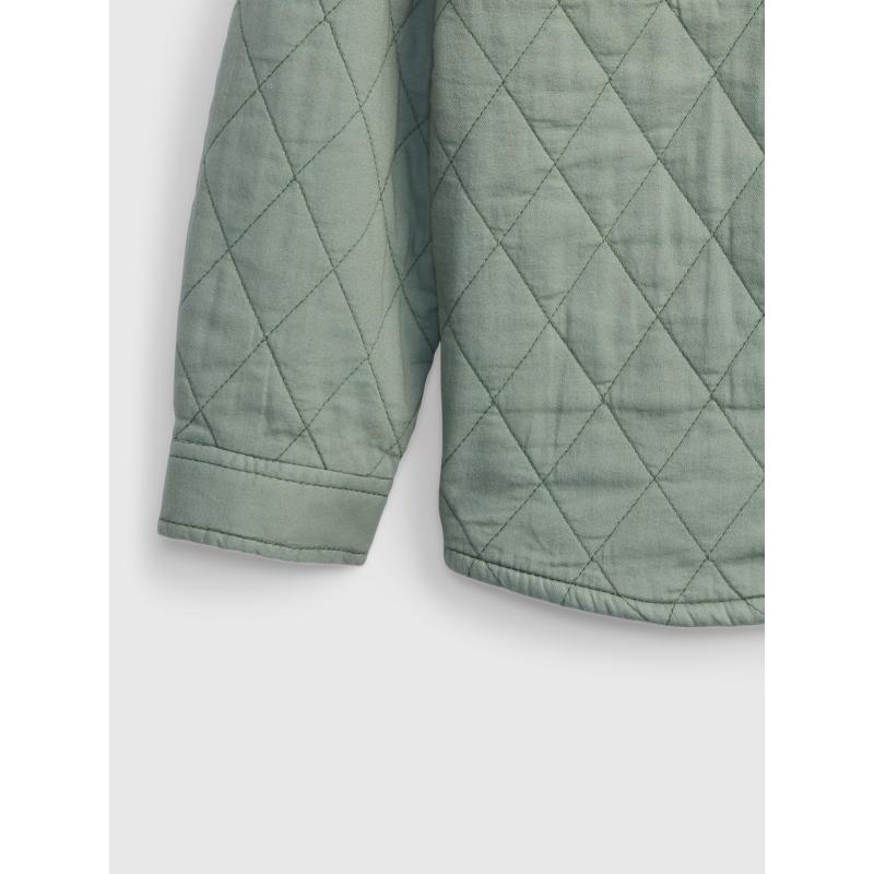 Detská prešívaná košeľová bunda