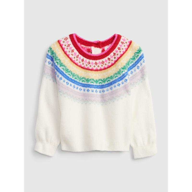 Detský pletený sveter so vzorom
