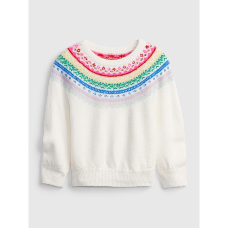 Detský pletený sveter so vzorom